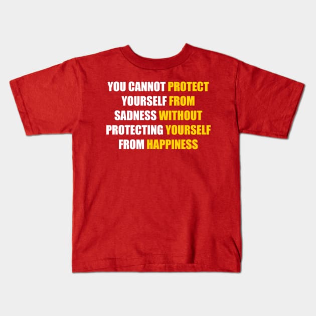 quote sad Kids T-Shirt by Dexter